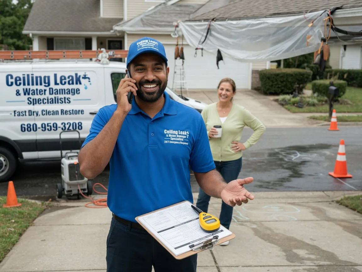 Ceiling Leak Cleanup Earl Park, IN FAQs